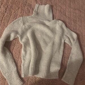 Brandy Melville Light Gray Turtleneck Sweater